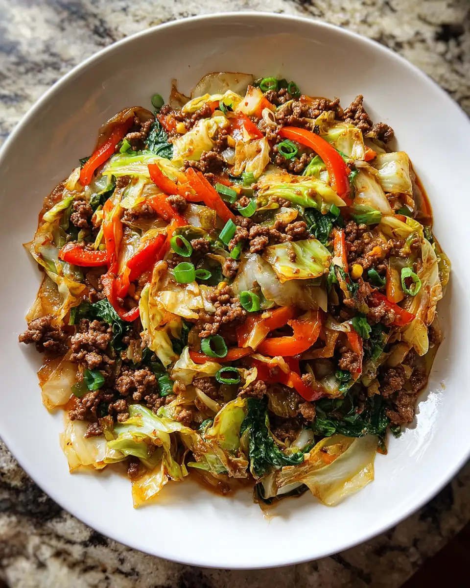 Sizzle and Spice A Ground Beef Cabbage Stir Fry Adventure - Featured Image