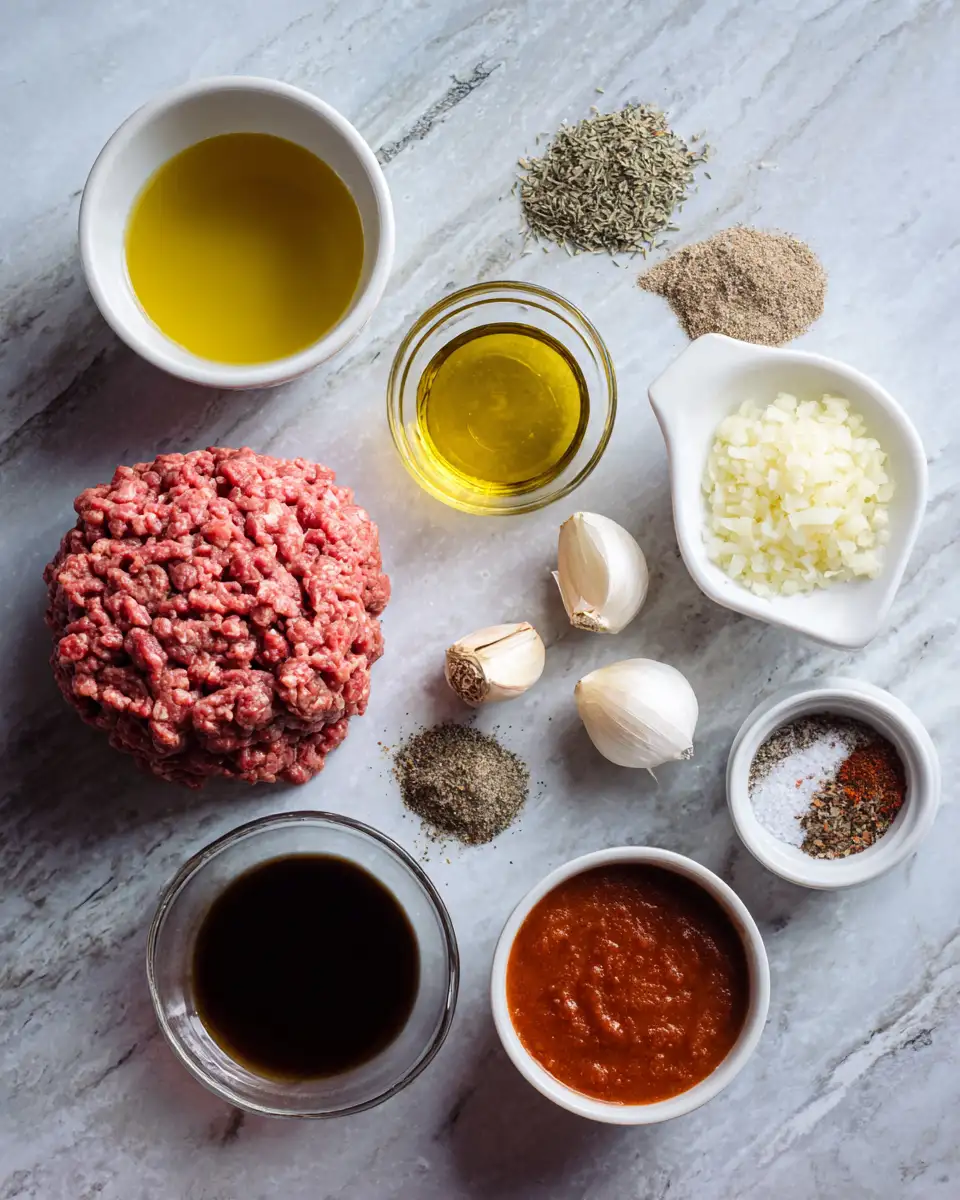 Ingredients for Sizzling Ground Beef Delights: Carnivore Recipes to Sink Your Teeth Into
