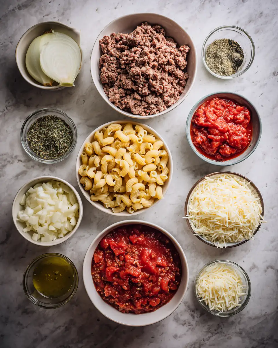Ingredients for Ultimate Comfort: Delicious Ground Beef Casserole Recipe