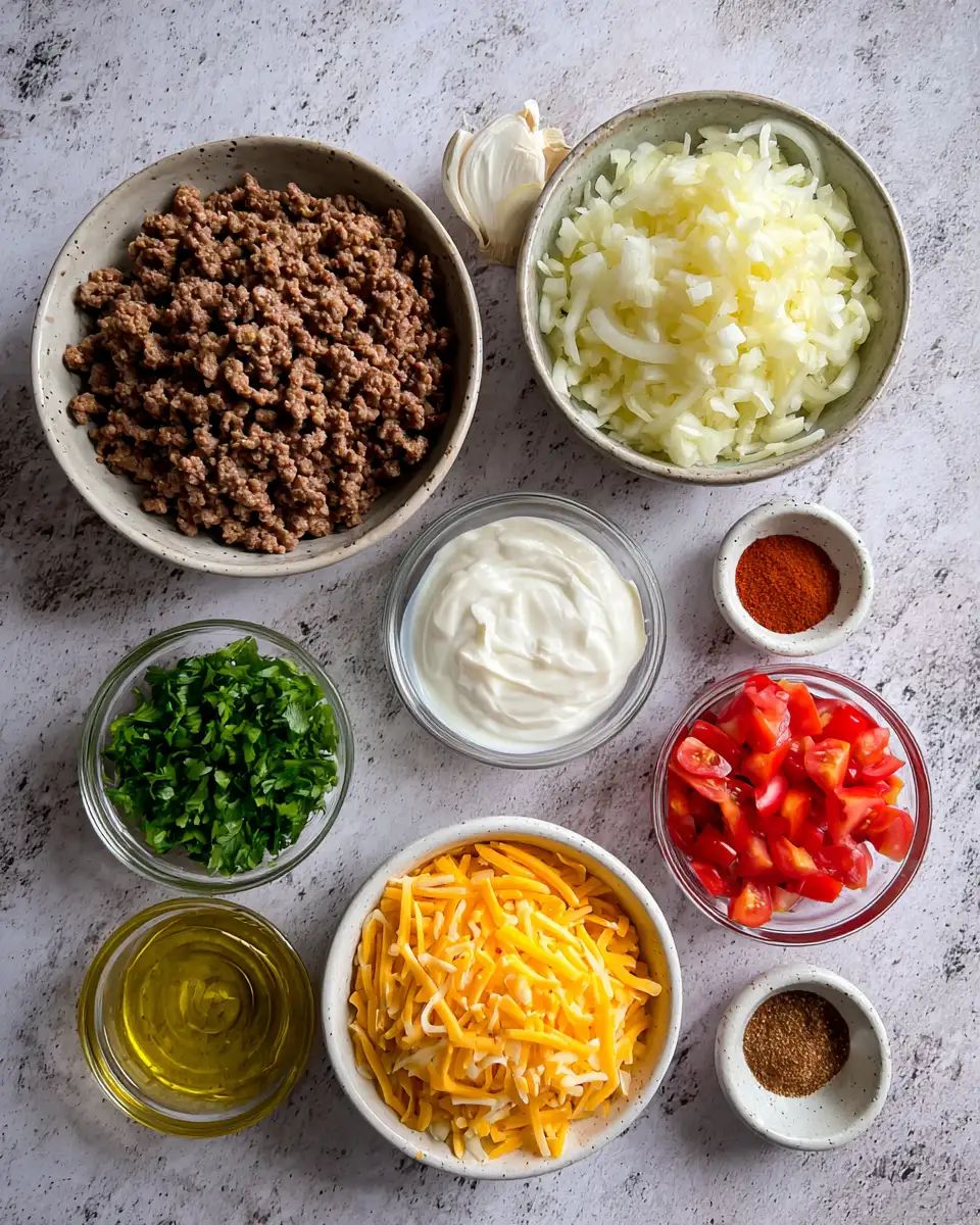 Ingredients for Irresistible Ground Beef Dip That Will Elevate Your Snack Game