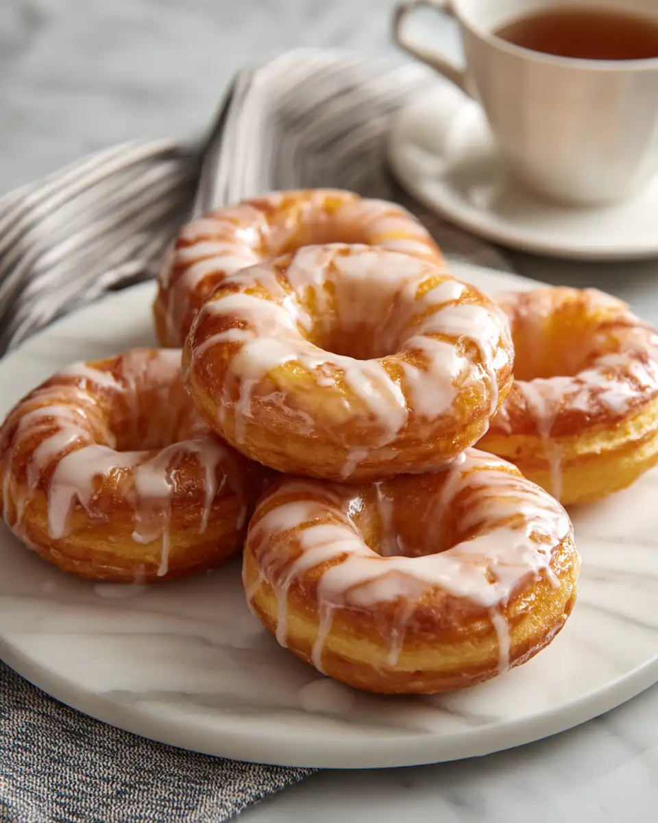 Final dish - Irresistibly Delicious Baked Apple Donuts with Sweet Glaze