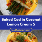 Savor the Flavor: Baked Cod in Coconut Lemon Cream Sauce