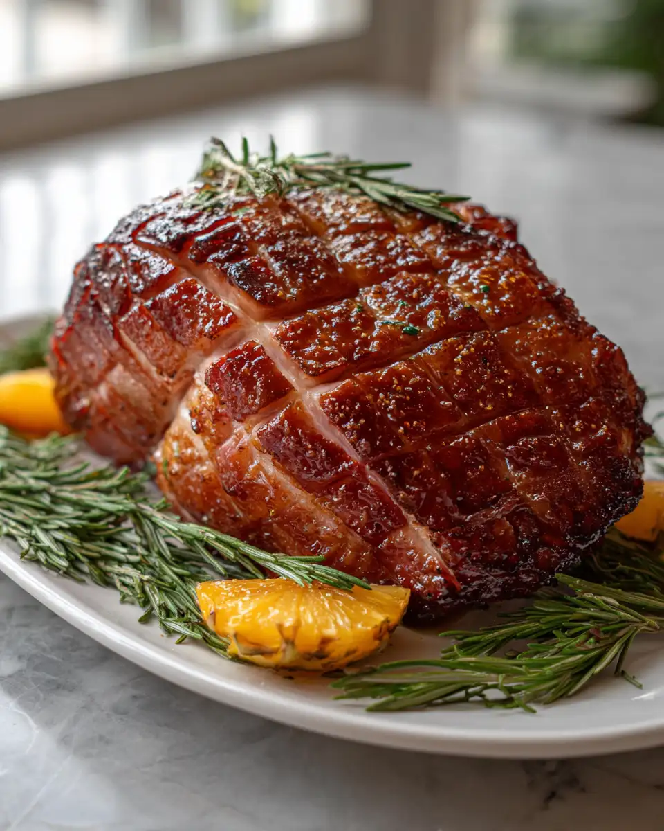 Final dish - Irresistible Brown Sugar Pineapple Glazed Ham Recipe for Every Occasion