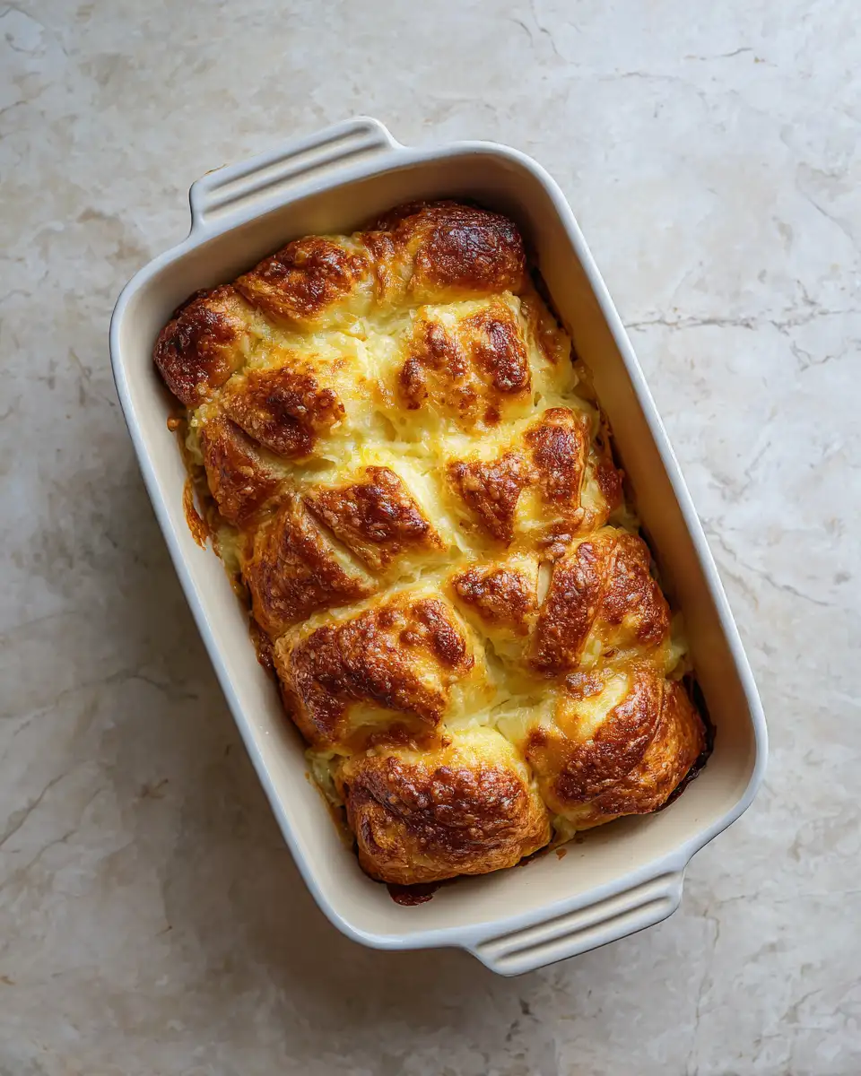 Final dish - Heavenly Layers: Discover the Magic of Cheesecake Crescent Rolls Casserole