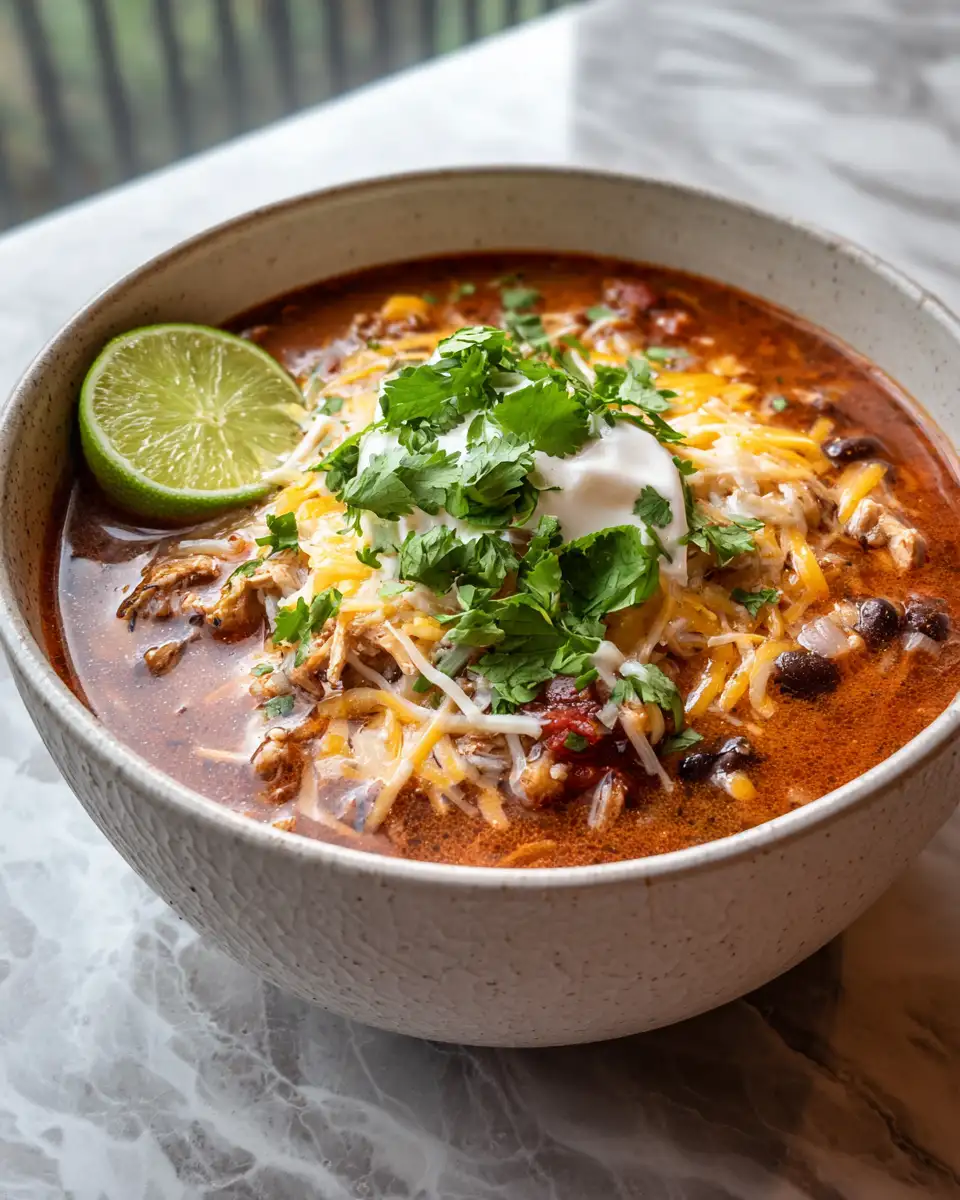 Slow Cooker Chicken Tortilla Soup Recipe for Cozy Comfort Meals - Featured Image