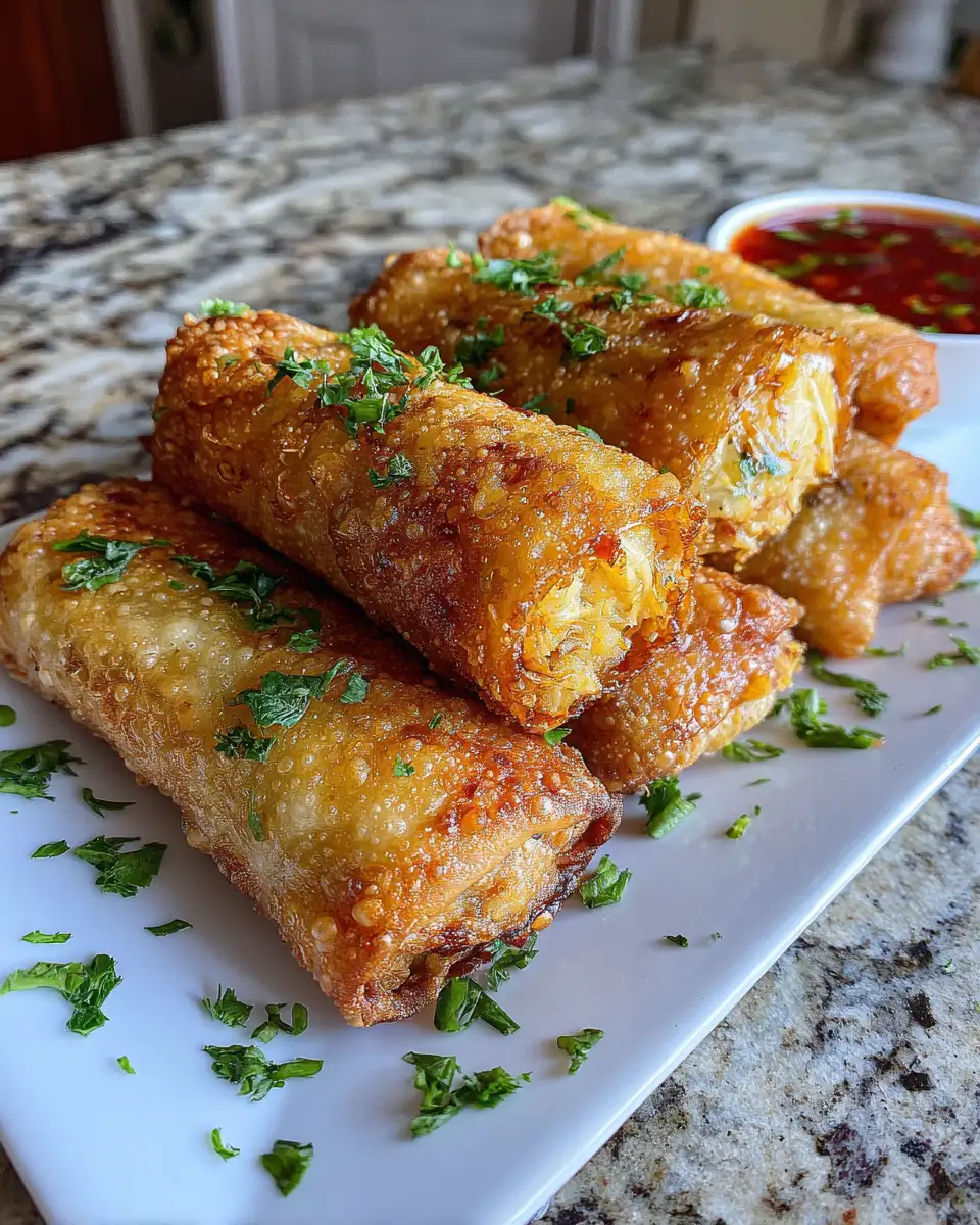 Final dish - Crab Cake Egg Rolls: A Fusion Feast You Can't Resist