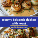 Irresistible Creamy Balsamic Chicken with Roasted Onions Recipe