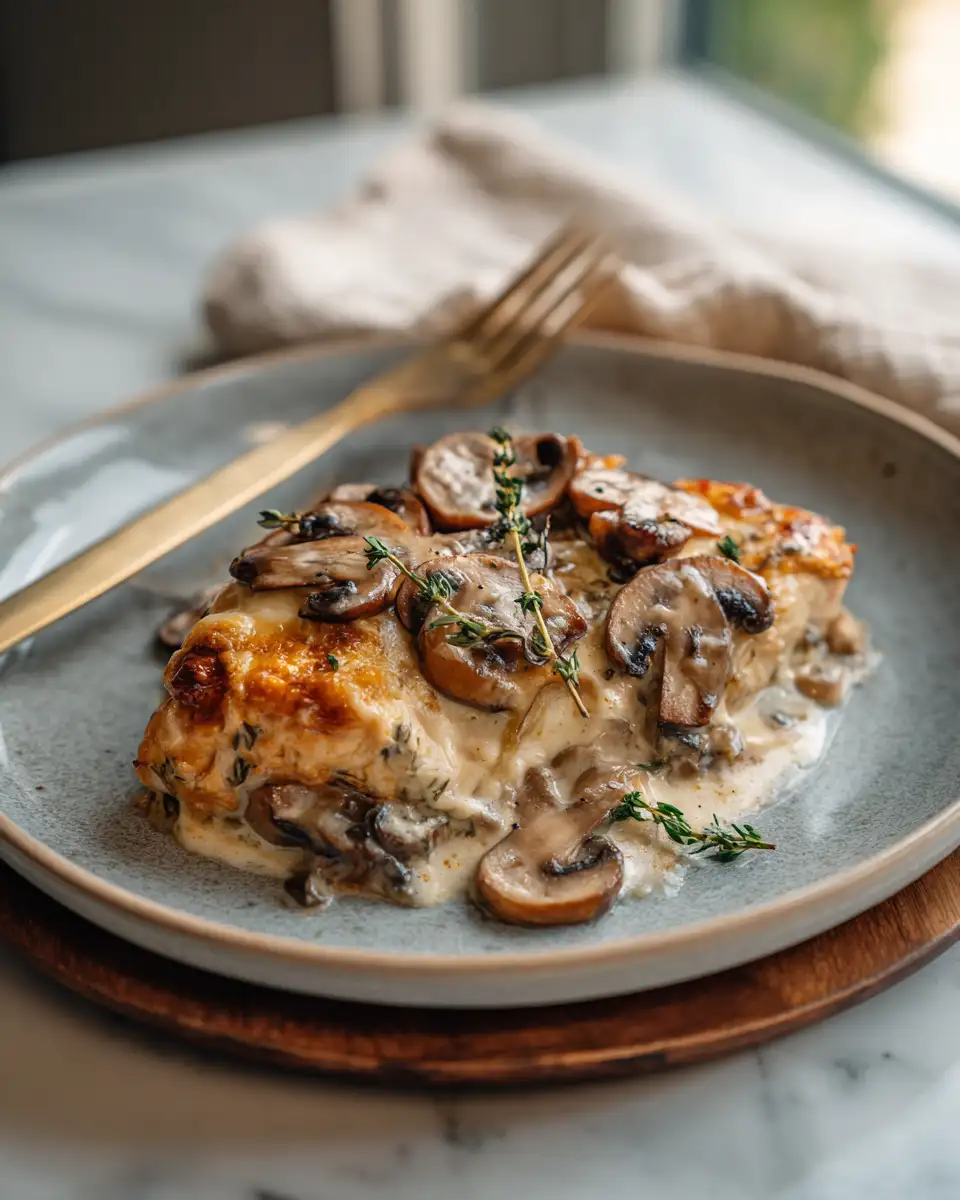 Irresistibly Creamy Chicken and Mushroom Bake Recipe You Need to Try - Featured Image