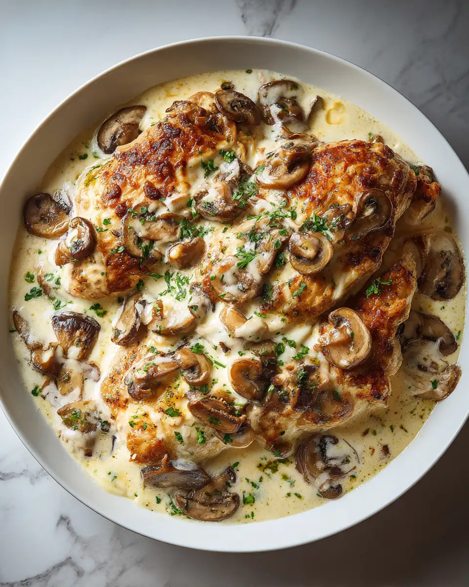 Final dish - Irresistibly Creamy Chicken and Mushroom Bake Recipe You Need to Try