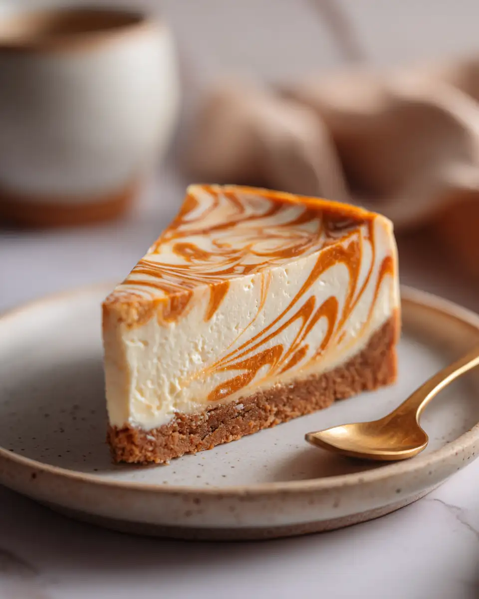 Decadent Harmony: Indulge in the Creamy Delight of Pumpkin Swirl Cheesecake - Featured Image