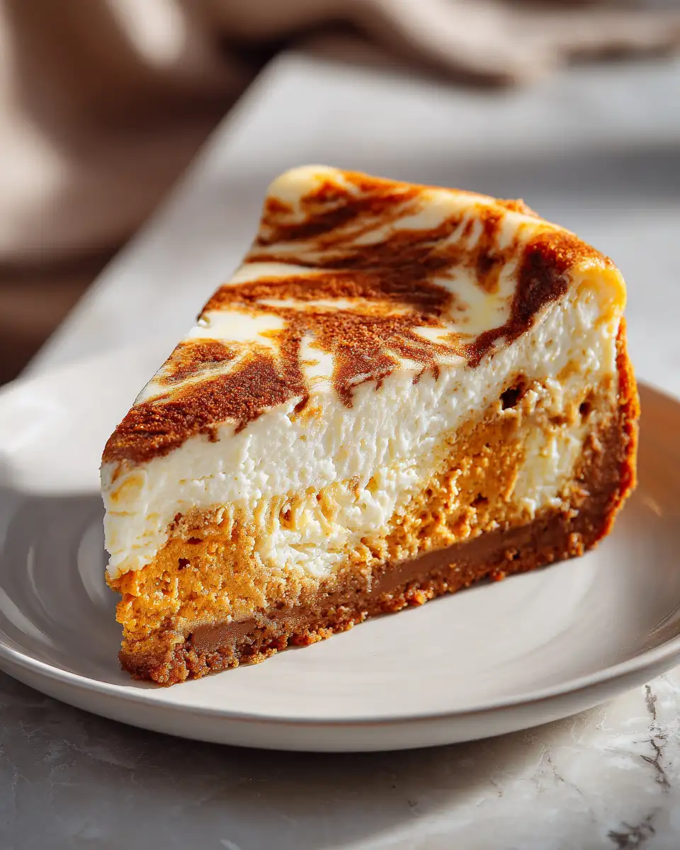 Indulge in the Ultimate Decadent Pumpkin Swirl Gingersnap Cheesecake Delight - Featured Image