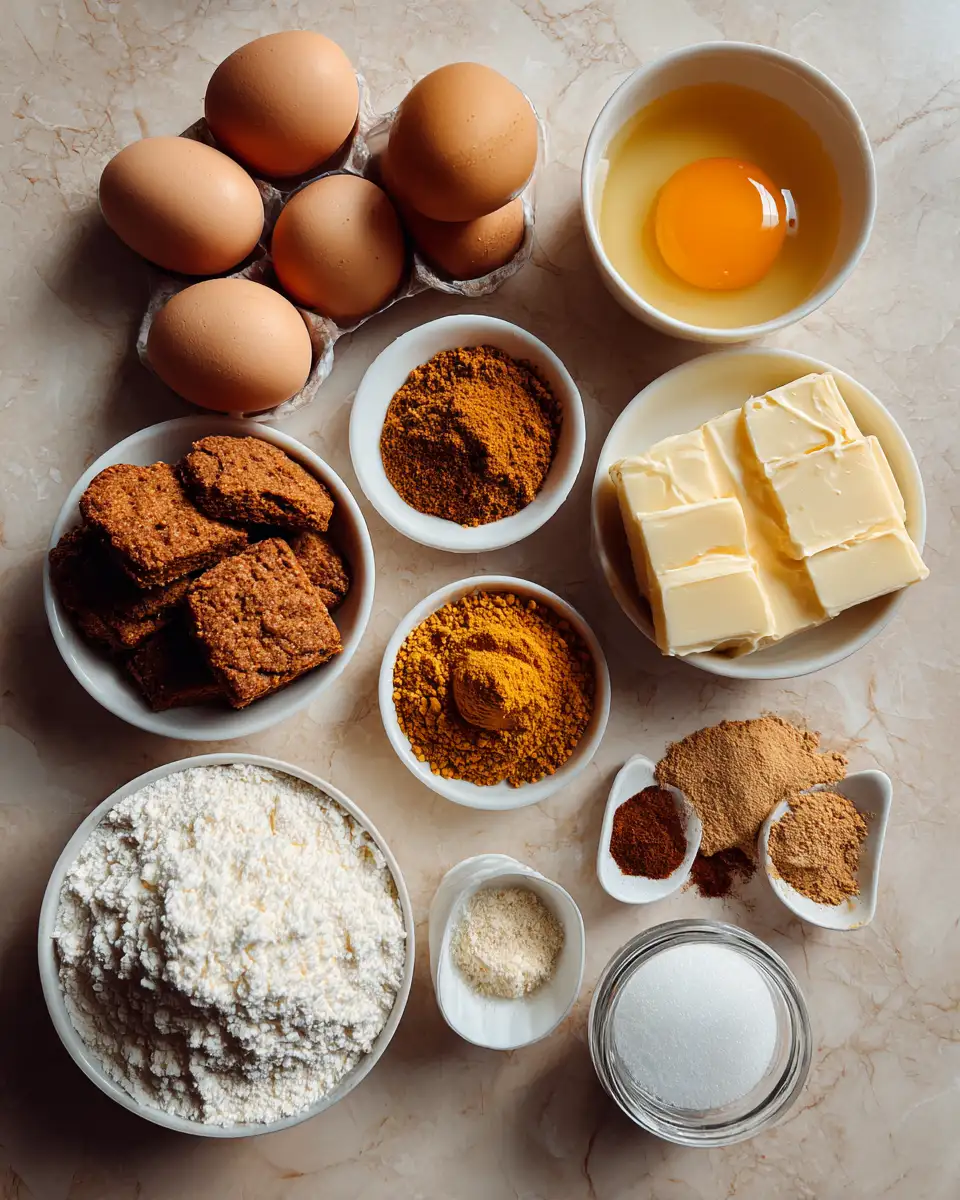 Ingredients for Indulge in the Ultimate Decadent Pumpkin Swirl Gingersnap Cheesecake Delight