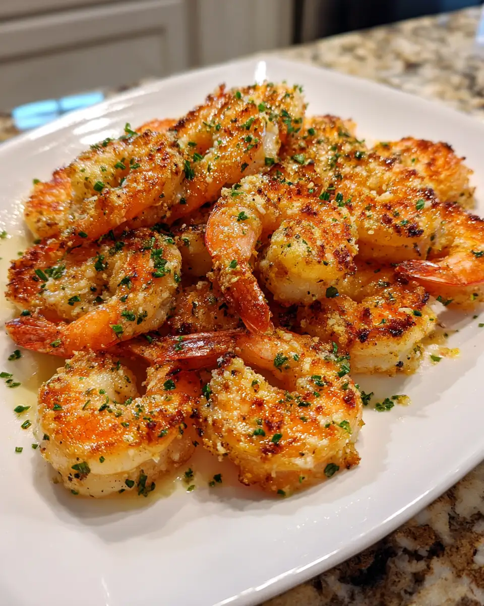 Final dish - Savor the Flavor: Garlic Parmesan Roasted Shrimp Delight