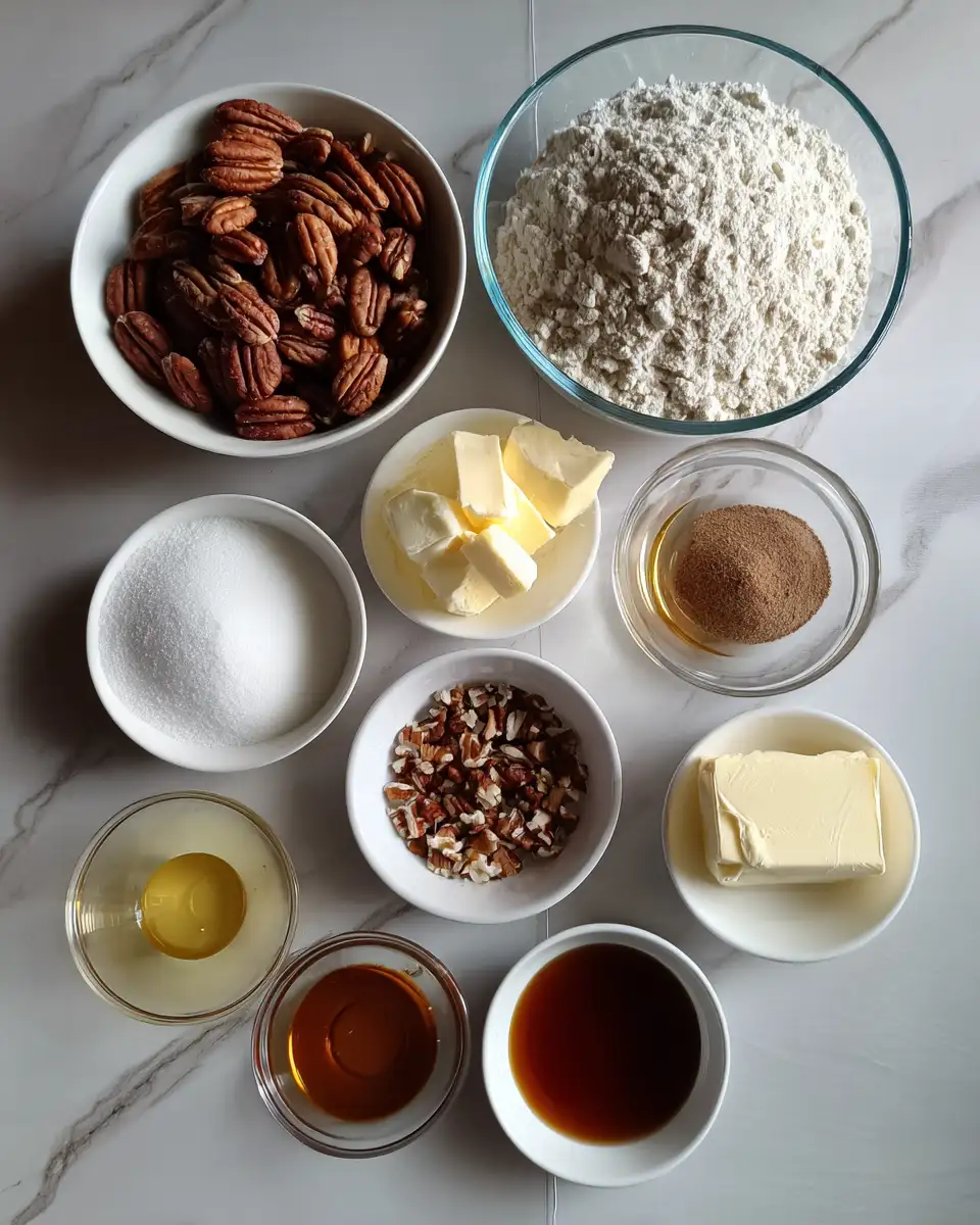 Ingredients for Indulge in Decadence with Gourmet Maple Pecan Pie Stuffed Cookies