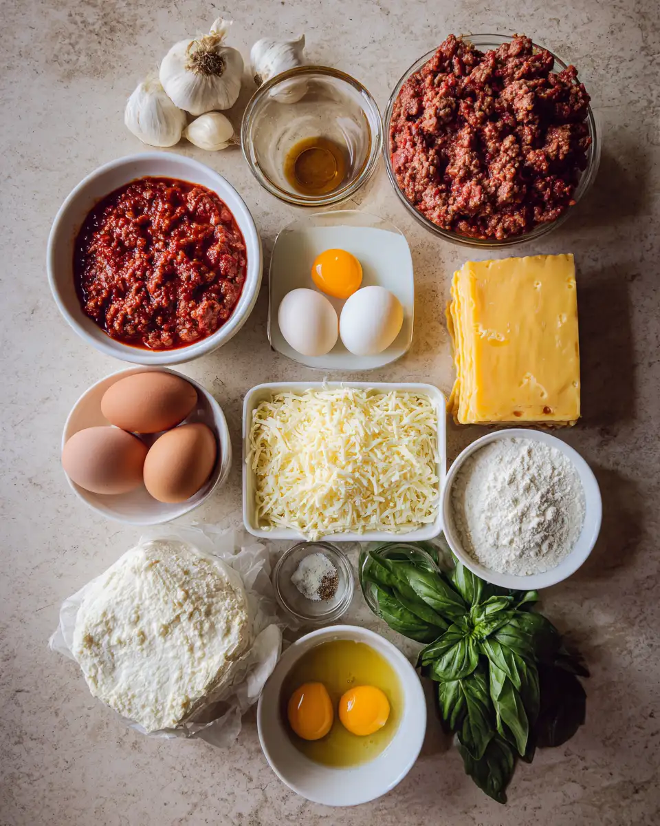 Ingredients for Ultimate Comfort: The Best Ground Beef Lasagna Recipe Ever