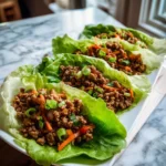 Sizzling Ground Beef Lettuce Wraps: A Flavorful Low-Carb Delight - Featured Image