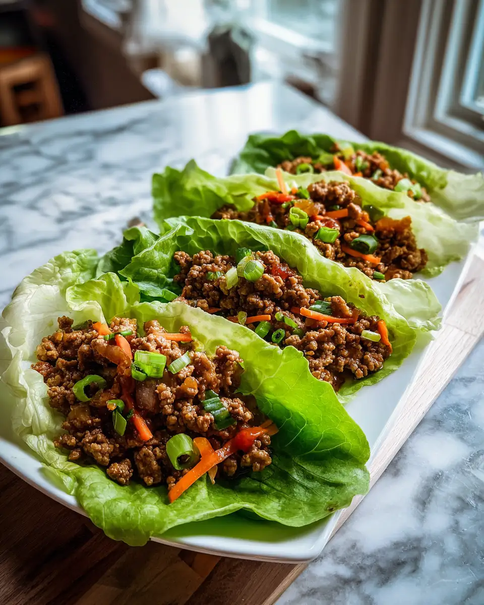 Sizzling Ground Beef Lettuce Wraps: A Flavorful Low-Carb Delight - Featured Image