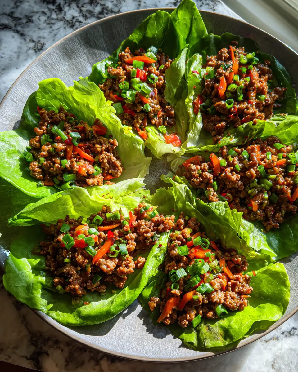 Final dish - Sizzling Ground Beef Lettuce Wraps: A Flavorful Low-Carb Delight