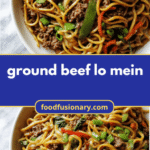 Sizzling Ground Beef Lo Mein: A Flavorful Twist on a Classic Dish