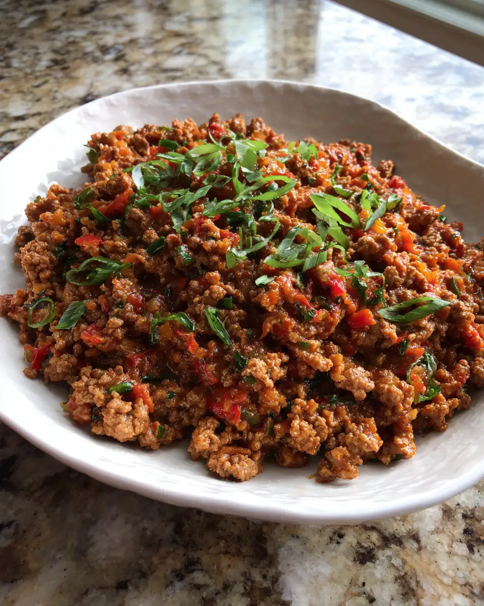 Final dish - Sizzling Low Carb Creations: Ground Beef Recipes to Savor