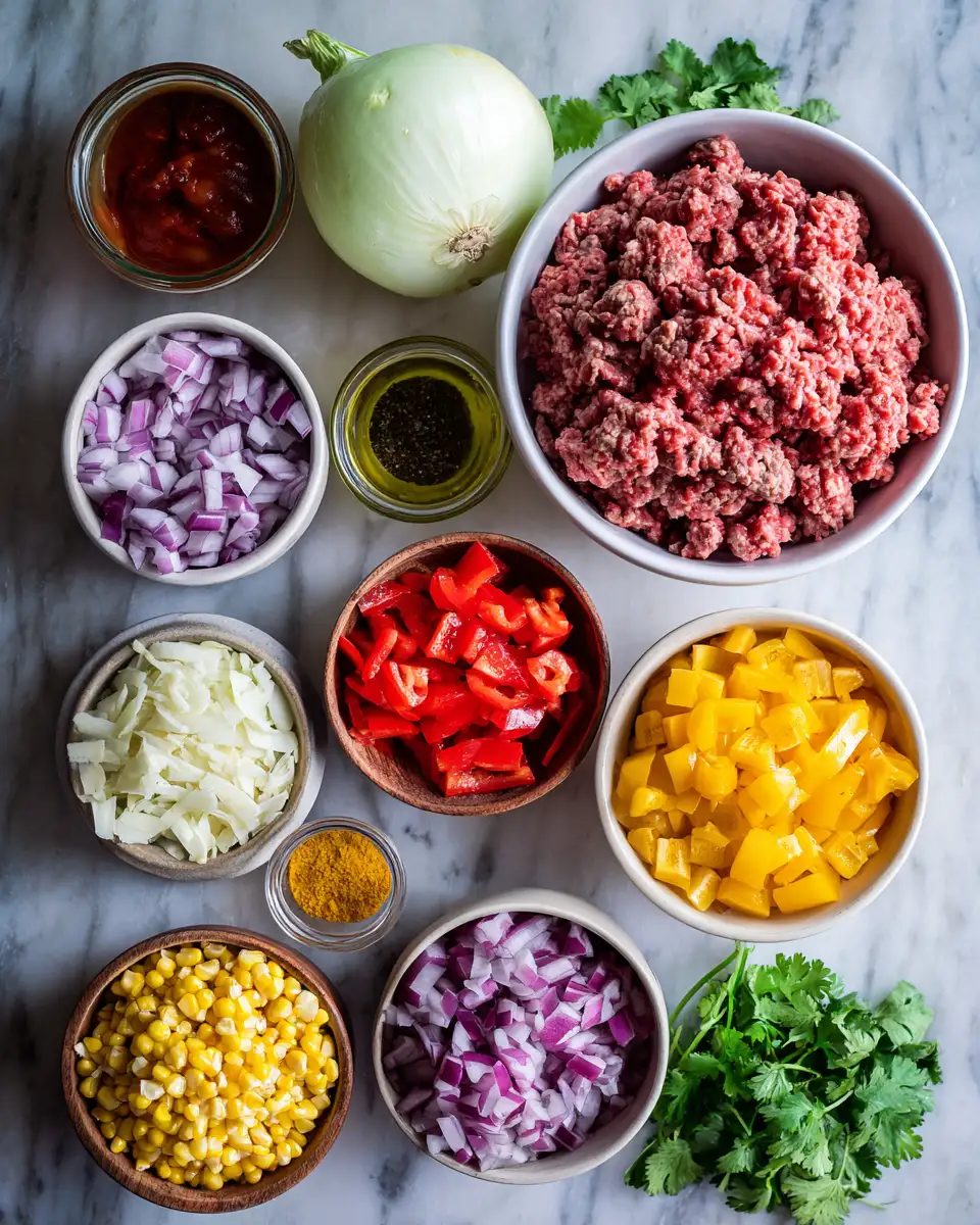 Ingredients for Sizzling Ground Beef Creations for a Mouthwatering Lunch