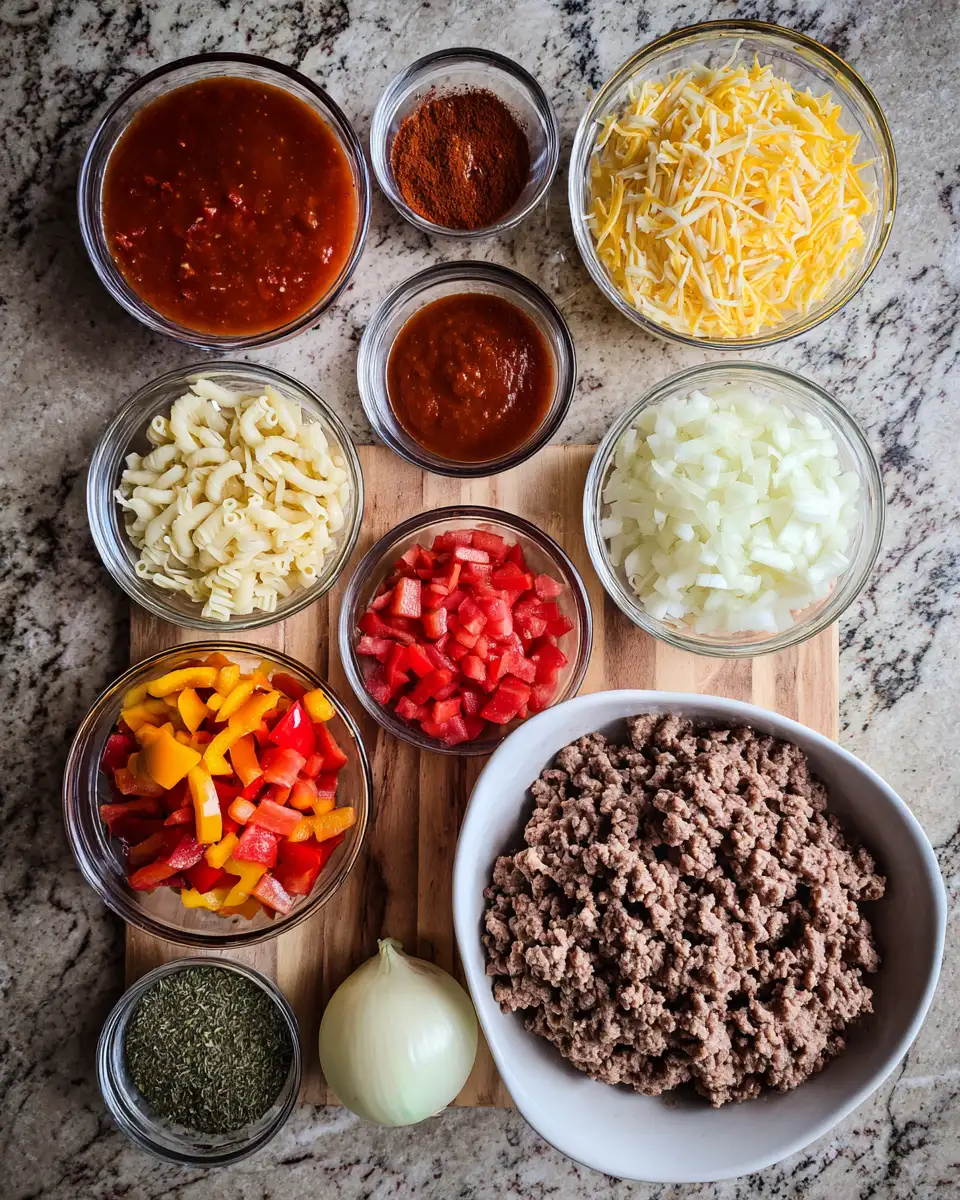 Ingredients for Savory Ground Beef Lunch Recipes to Spice Up Your Midday Meal