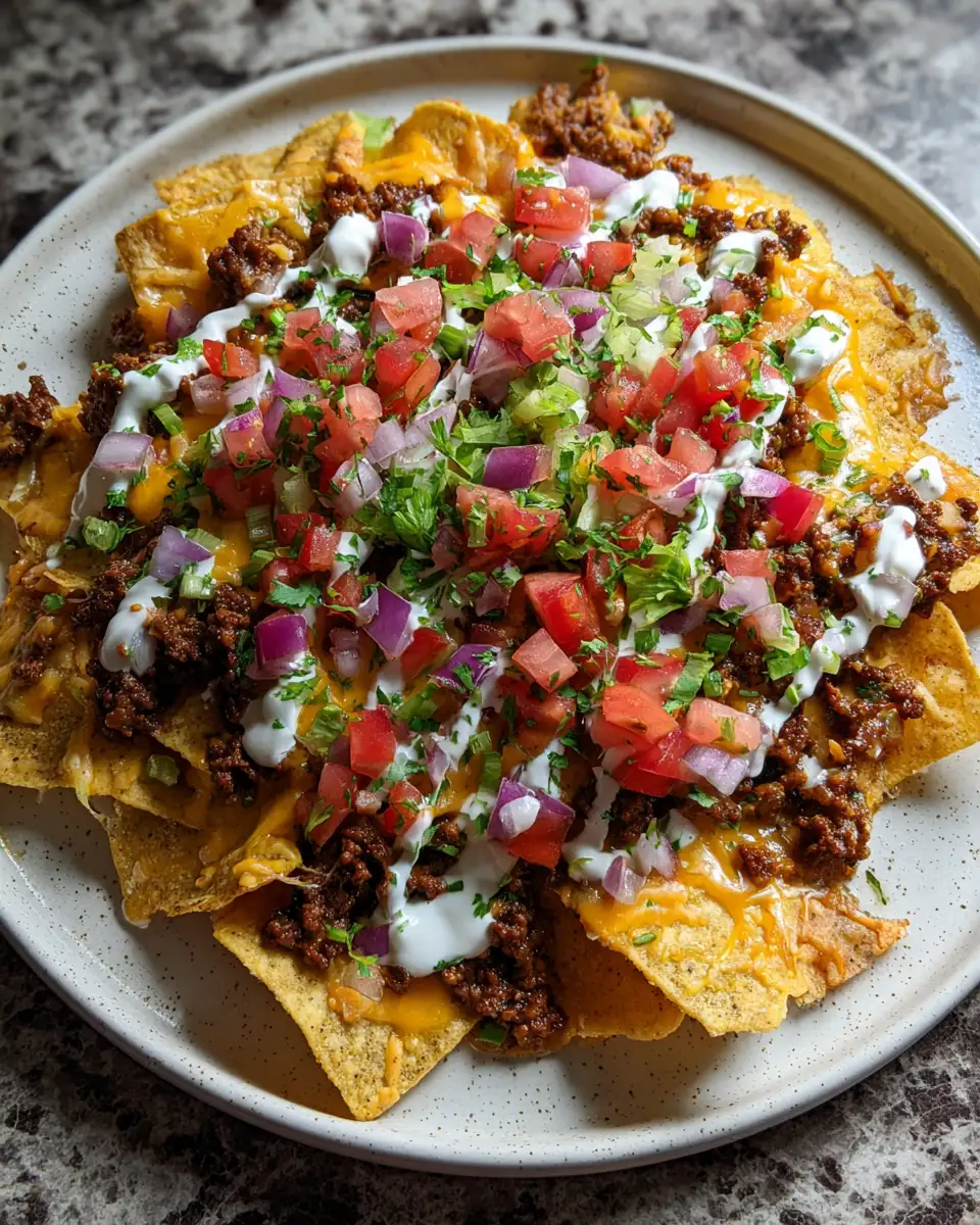Final dish - Ultimate Ground Beef Nachos: A Fiesta of Flavor