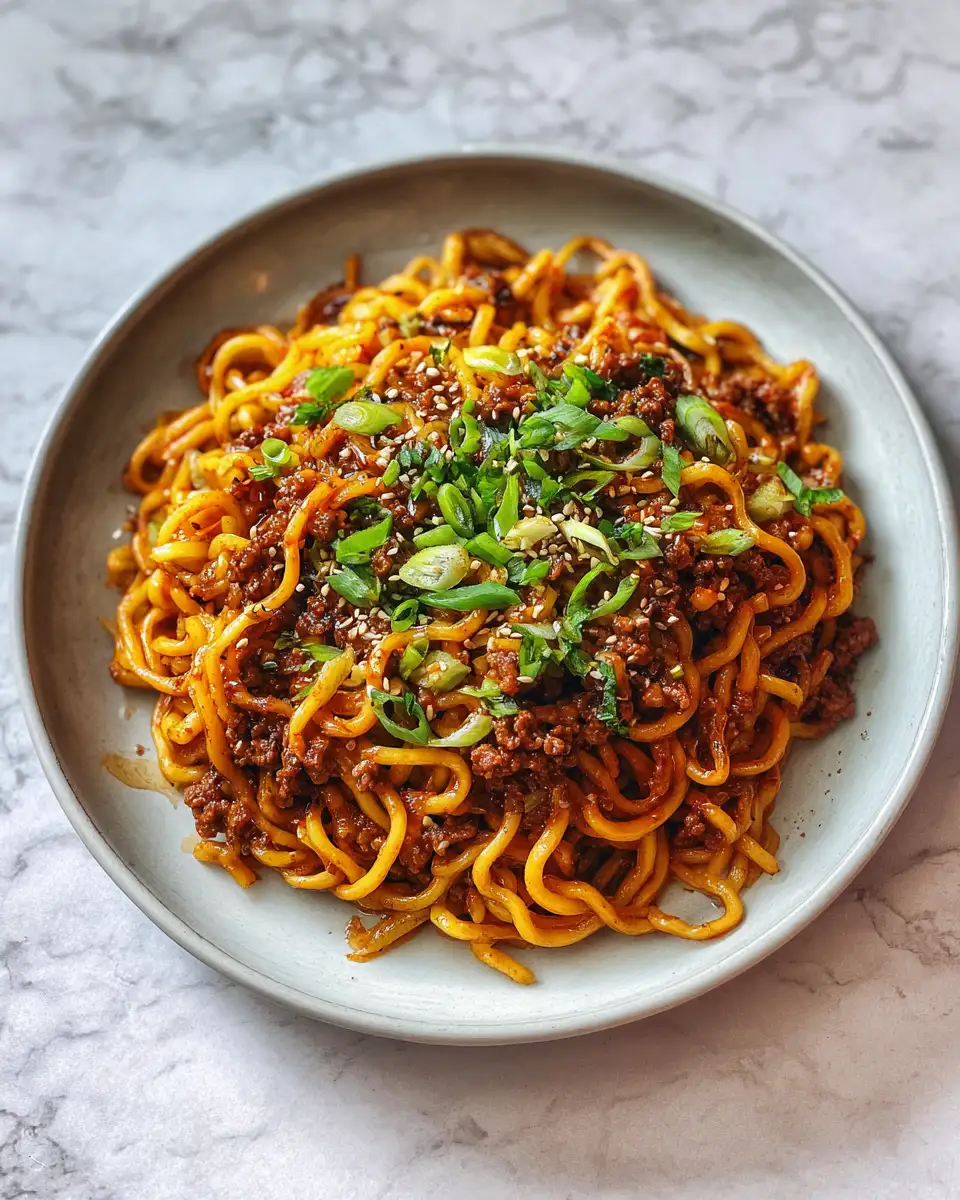 Final dish - Sizzling Flavors: Discover Irresistible Ground Beef Noodles Recipes