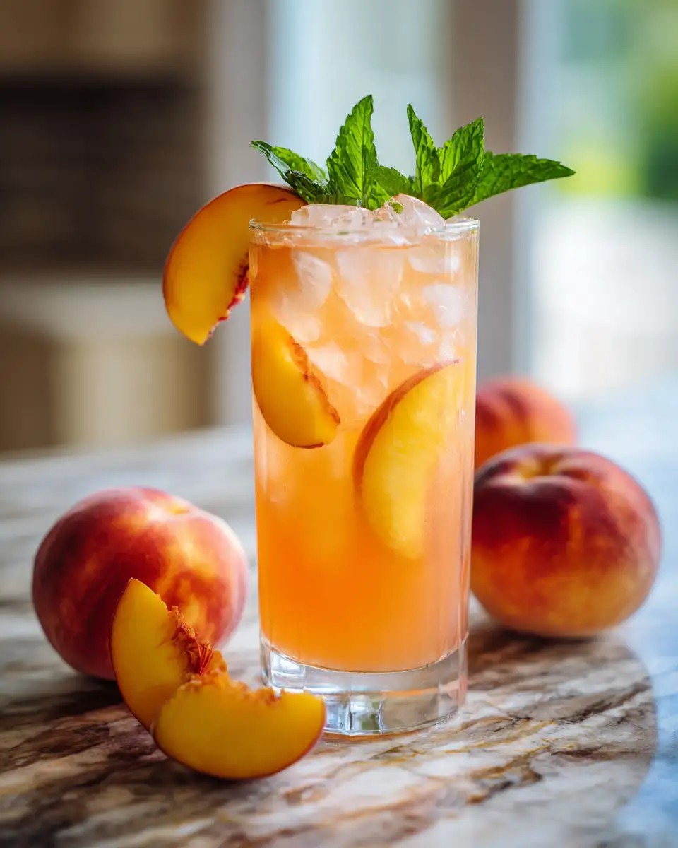 Sip into Summer Bliss with This Homemade Peach Lemonade Recipe - Featured Image