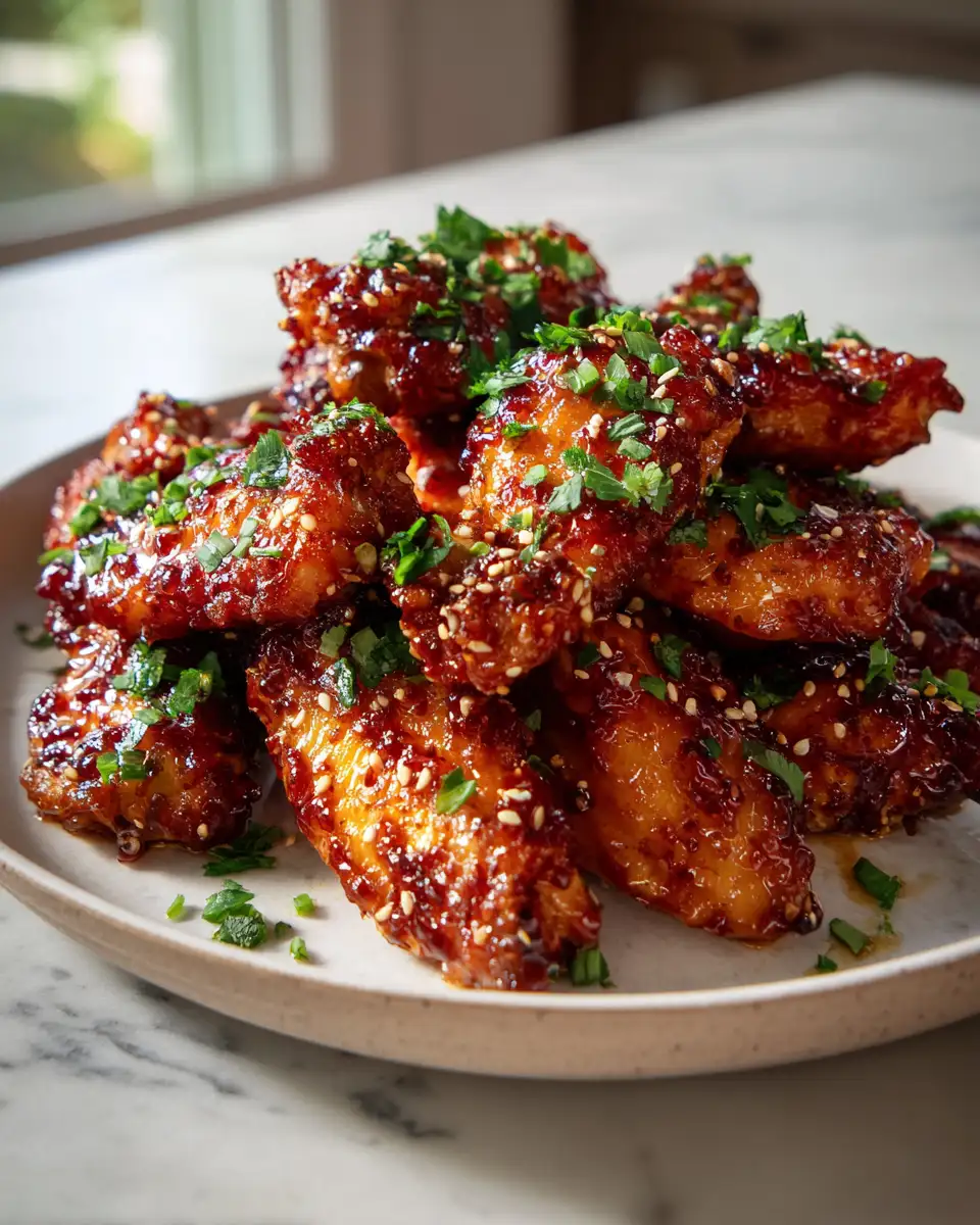Sizzling Hot Honey Peach Wings: A Sweet and Spicy Delight - Featured Image