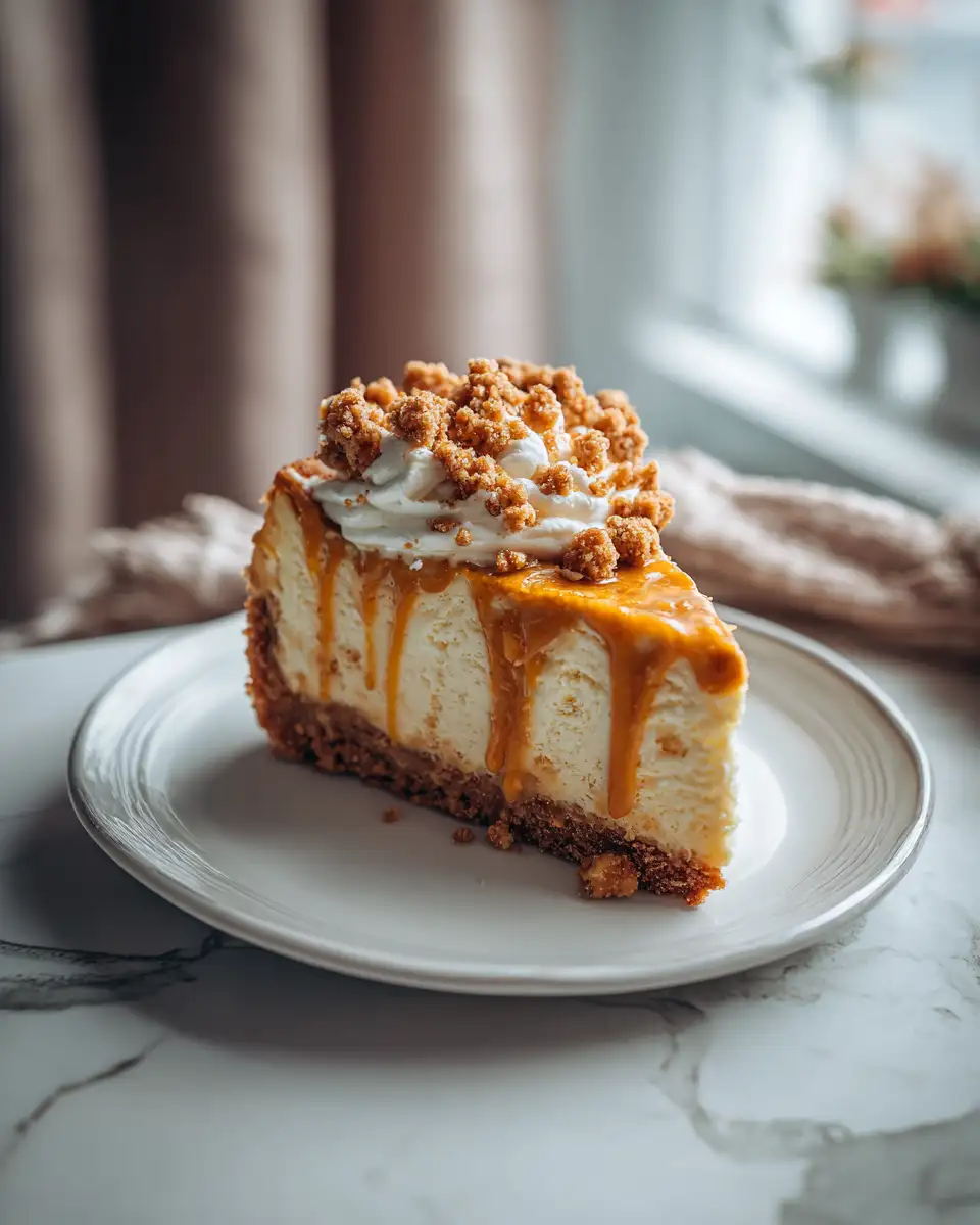 Indulge in the Irresistible Pumpkin Streusel Cheesecake Delight - Featured Image