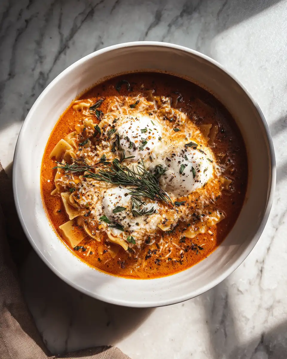 Final dish - Cozy Up with This Irresistible Lasagna Soup Recipe