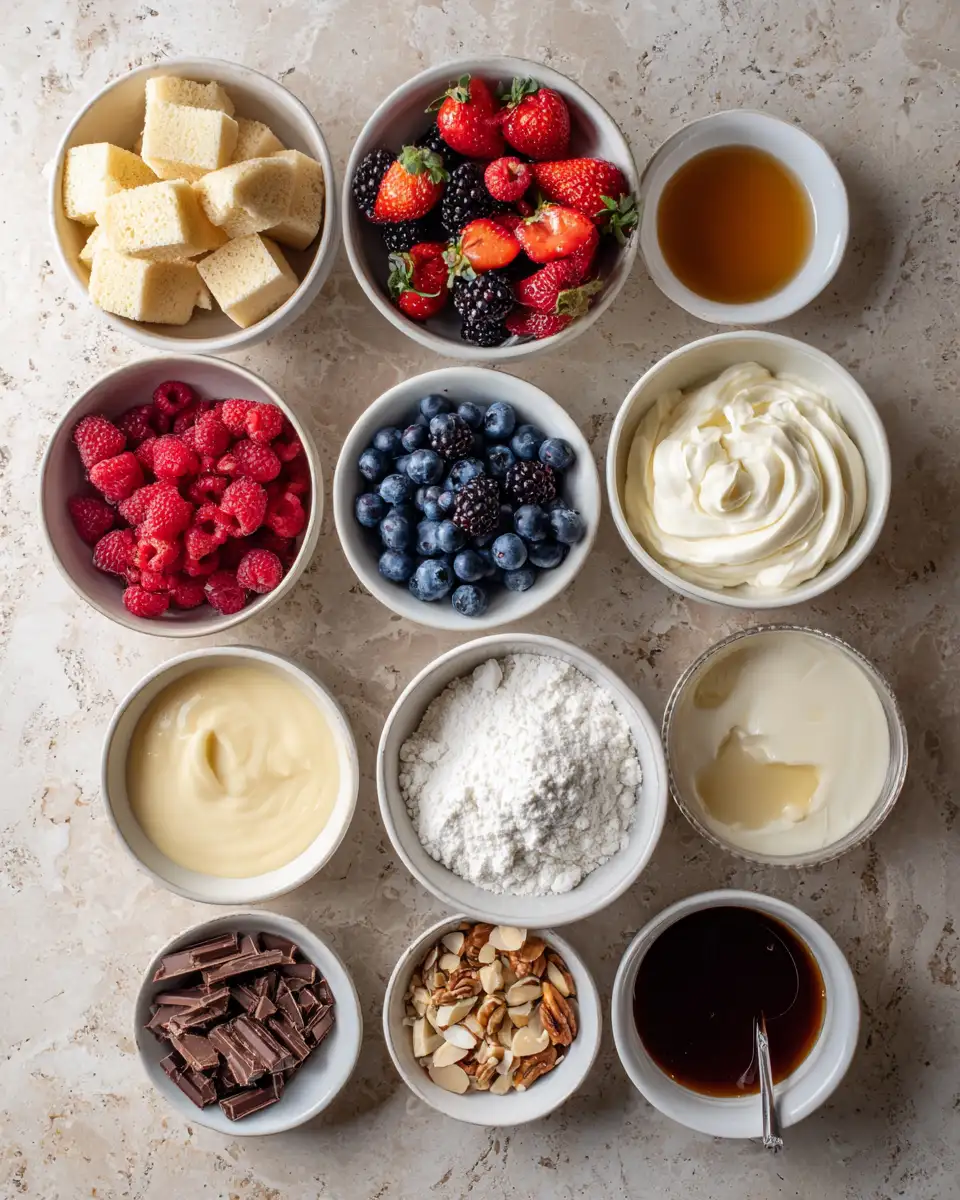 Ingredients for Tiny Festive Delights: Mini Christmas Trifles to Sweeten Your Holiday Table