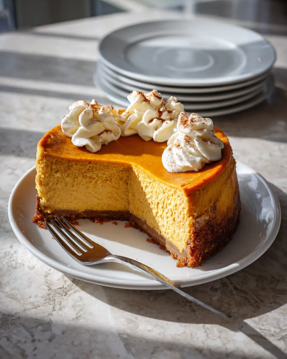 Final dish - Decadent Delights: Discover Mom’s Best Pumpkin Cheesecake