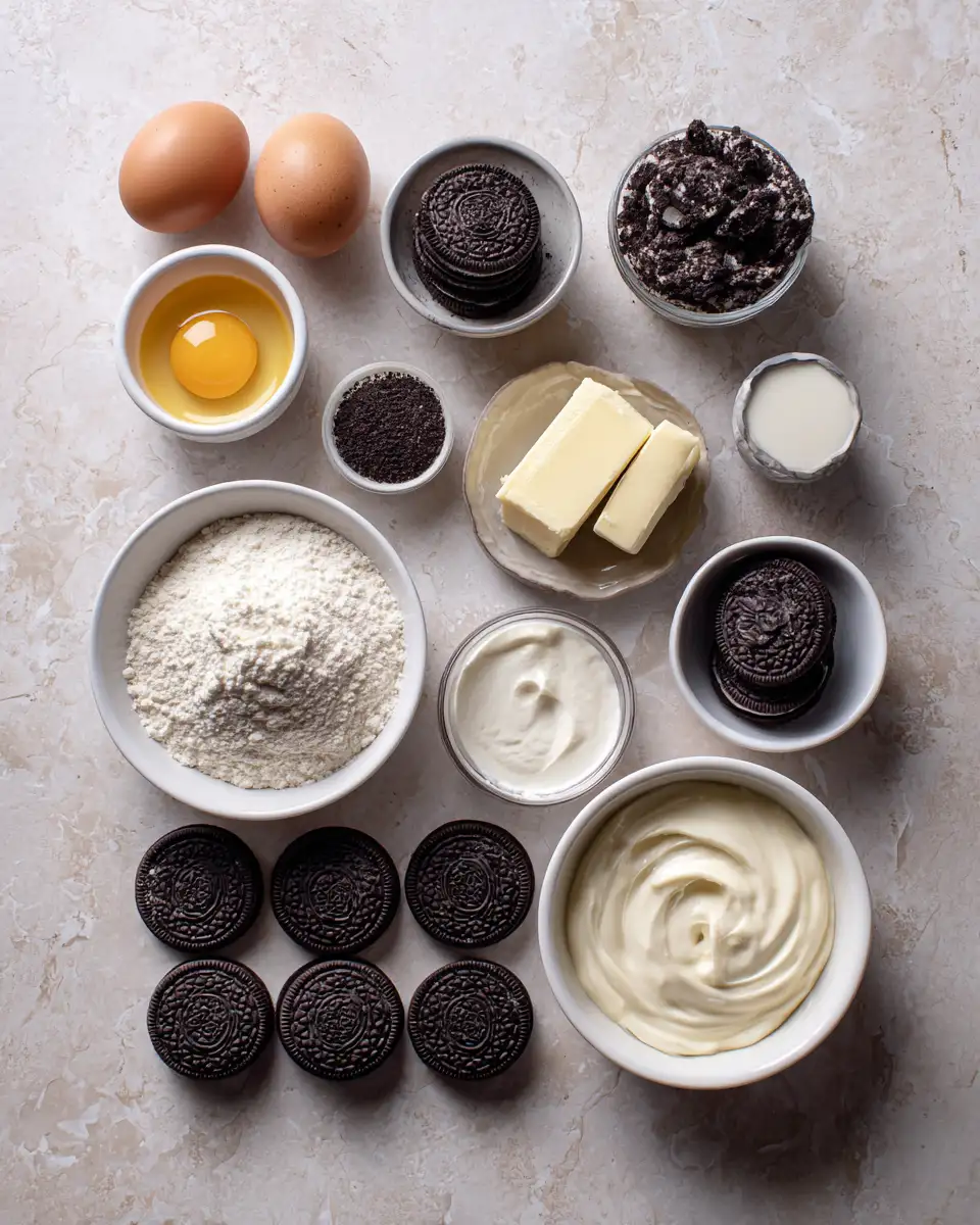Ingredients for Irresistible Oreo Cheesecake Cookie Cups: Your New Favorite Dessert Delight