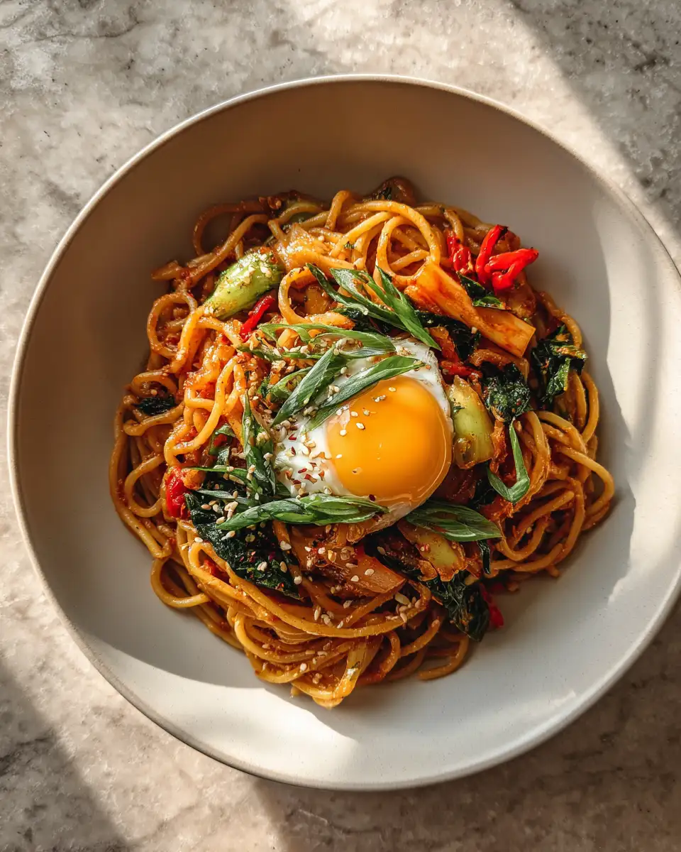 Final dish - Fusion Flavors: Discover the Ultimate Korean-Inspired Pasta Recipe