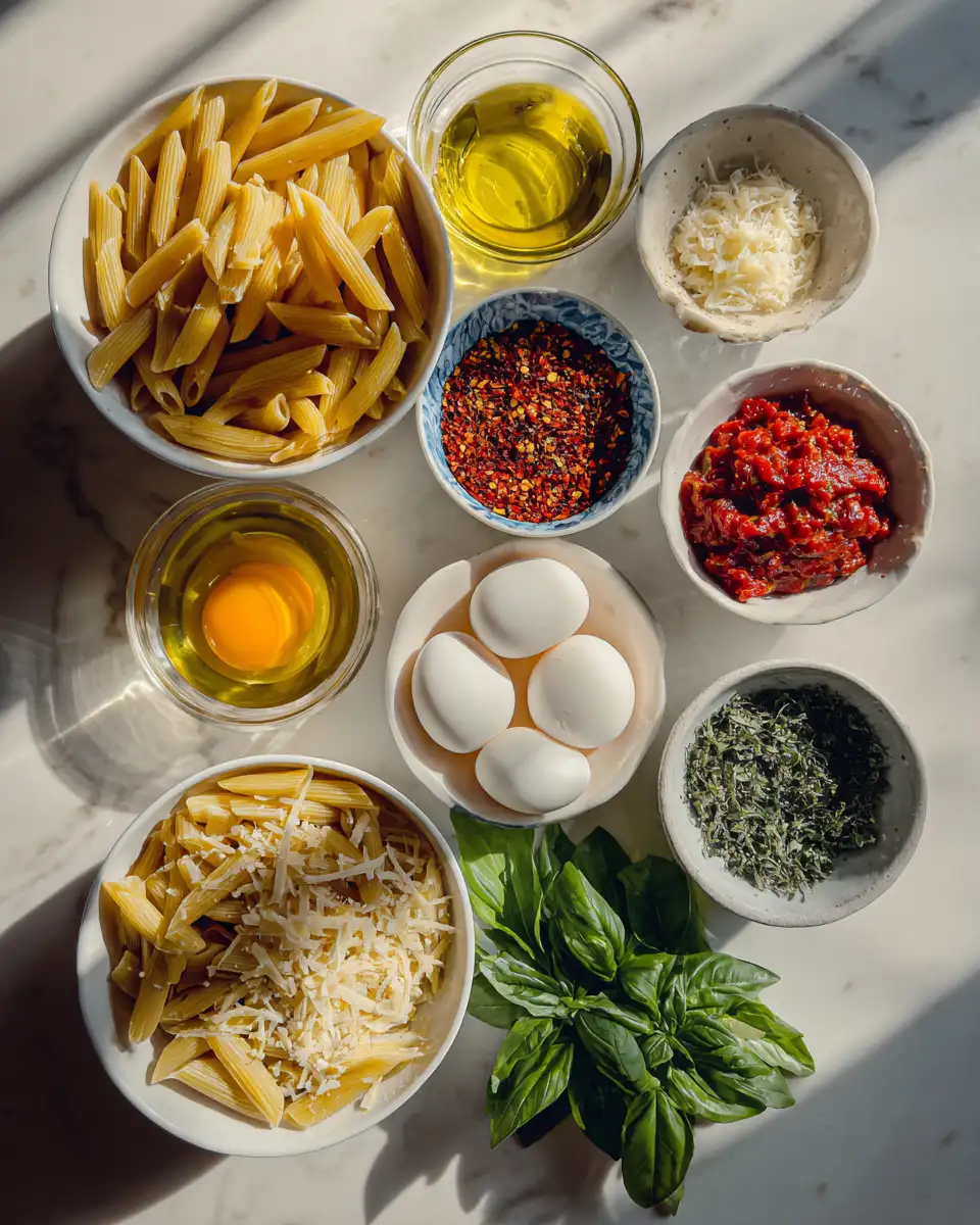 Ingredients for Lazy Day Delight The Easiest Pasta Recipe for Effortless Flavor