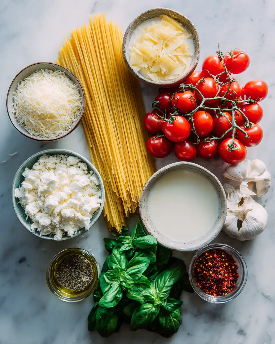 Ingredients for Ultimate Pasta Recipe List to Satisfy Every Craving