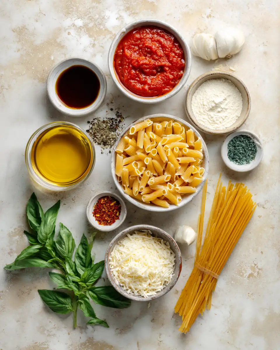 Ingredients for Perfect Pasta Recipe for a Delicious Lunch Makeover