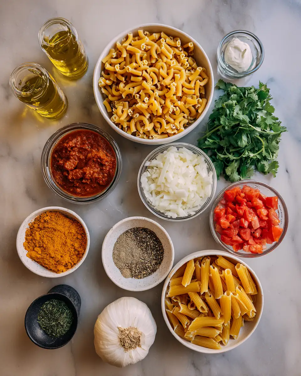 Ingredients for Spice Up Your Dinner with This Irresistible Pasta Recipe Masala