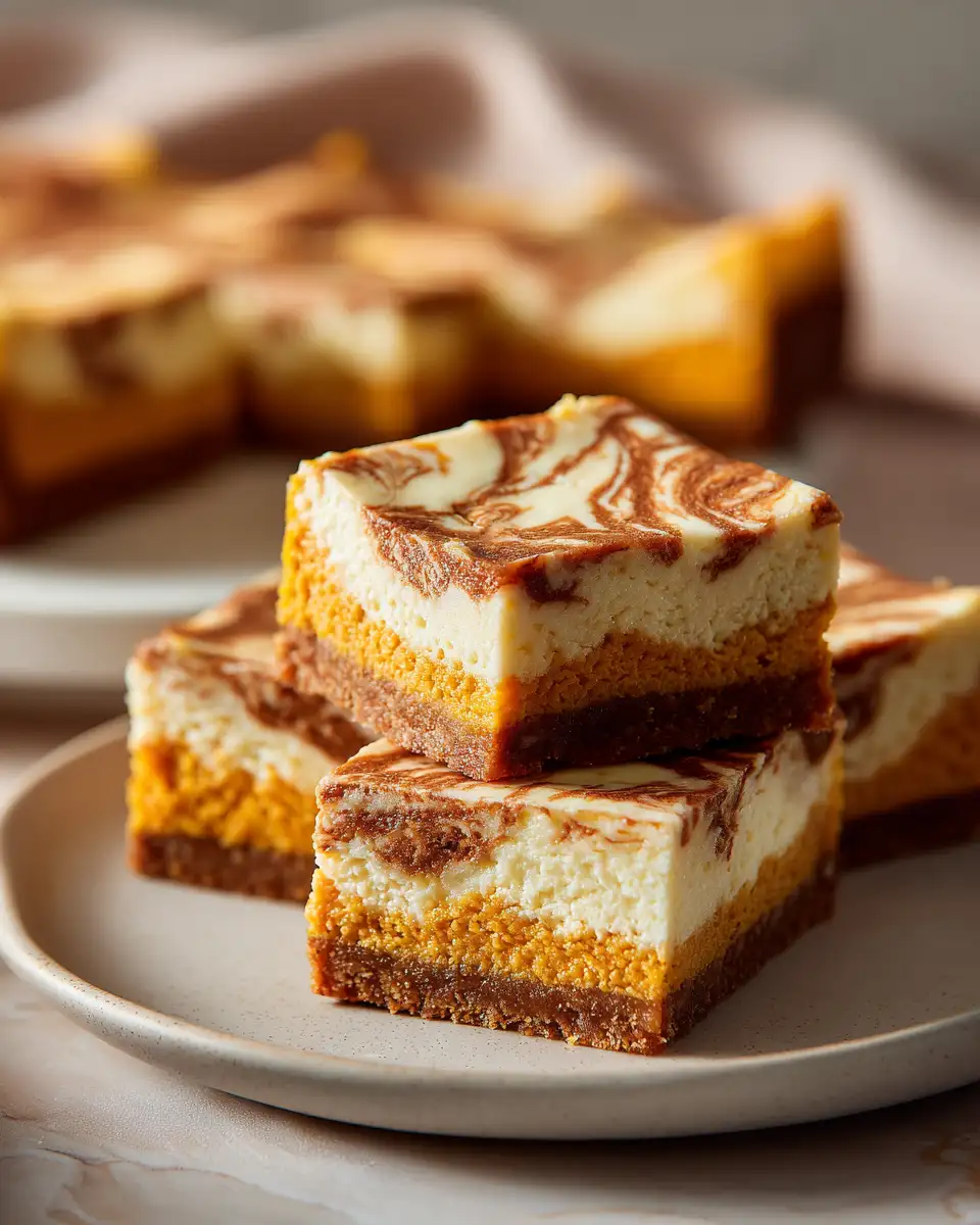 Decadent Pumpkin Swirl Cheesecake Bars to Delight Your Autumn Cravings - Featured Image