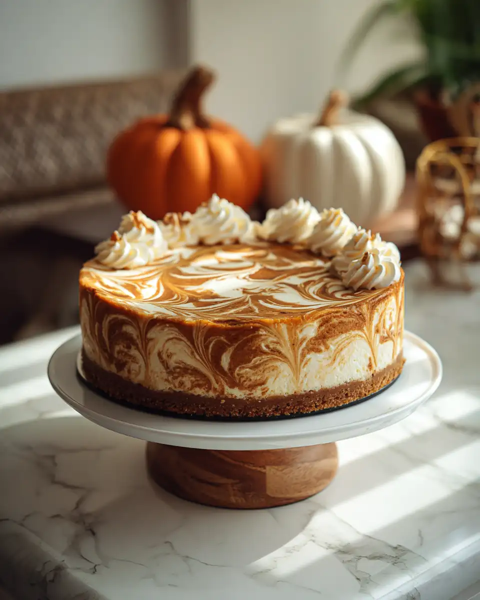 Decadent Pumpkin Swirl Cheesecake: Your Ultimate Fall Dessert Delight - Featured Image