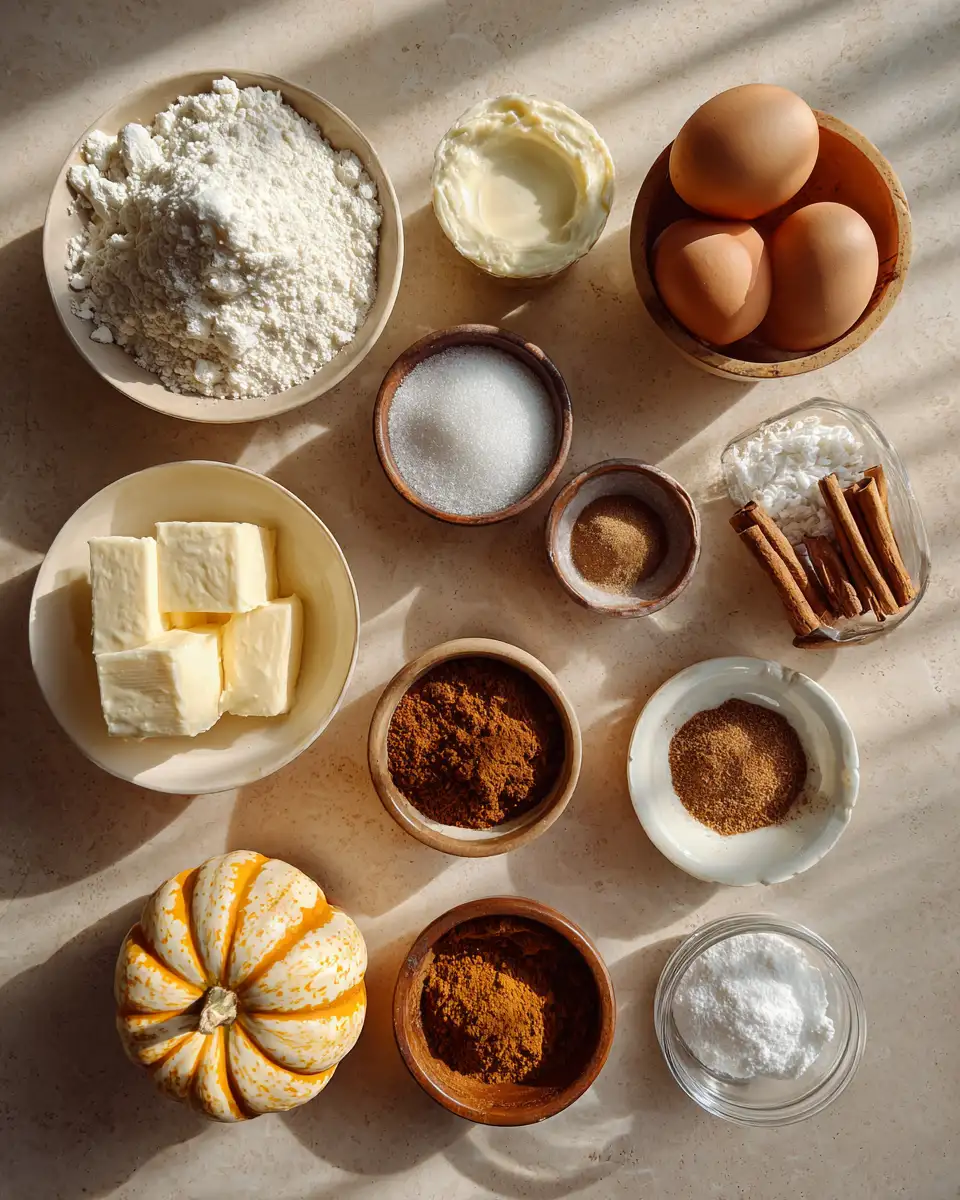 Ingredients for Decadent Pumpkin Swirl Cheesecake: Your Ultimate Fall Dessert Delight