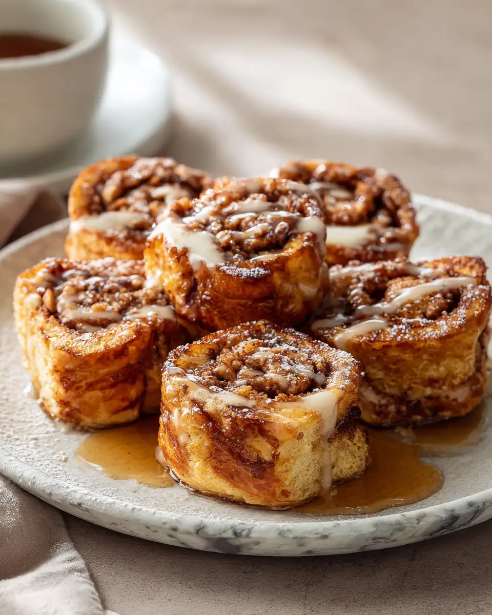 Indulge in Sweet Mornings with Cinnamon Roll French Toast Bites Recipe - Featured Image