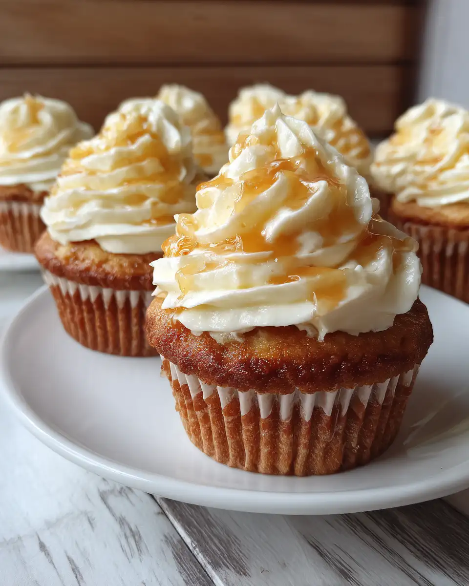 Sweet Harmony: Honey Peach Cream Cheese Cupcakes Recipe - Featured Image