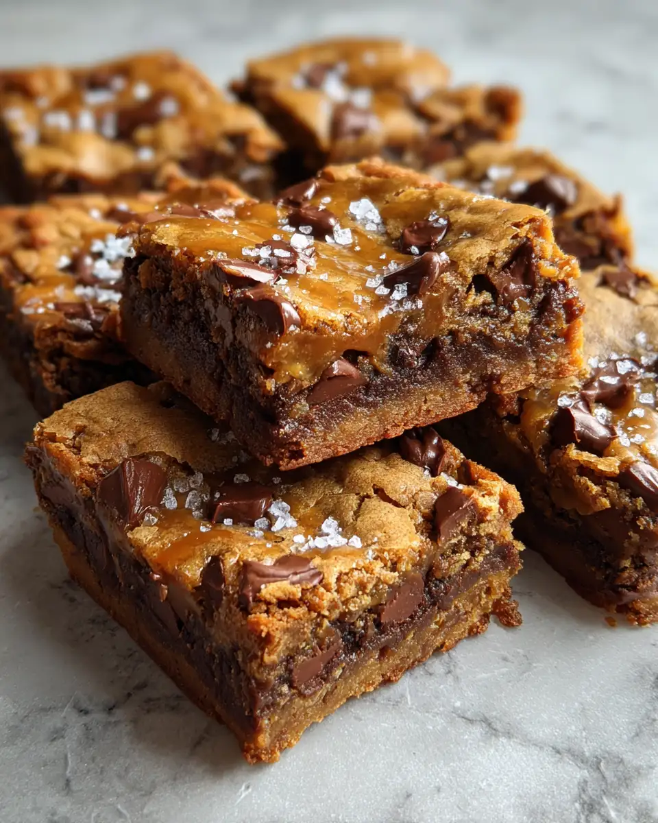 Final dish - Decadence Redefined: Salted Caramel Chocolate Chip Cookie Bars Delight