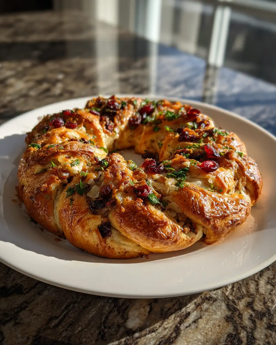 Irresistible Savory Turkey and Cranberry Crescent Ring Delight - Featured Image