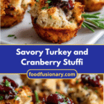 Savory Turkey and Cranberry Stuffing Bites: A Flavorful Holiday Appetizer