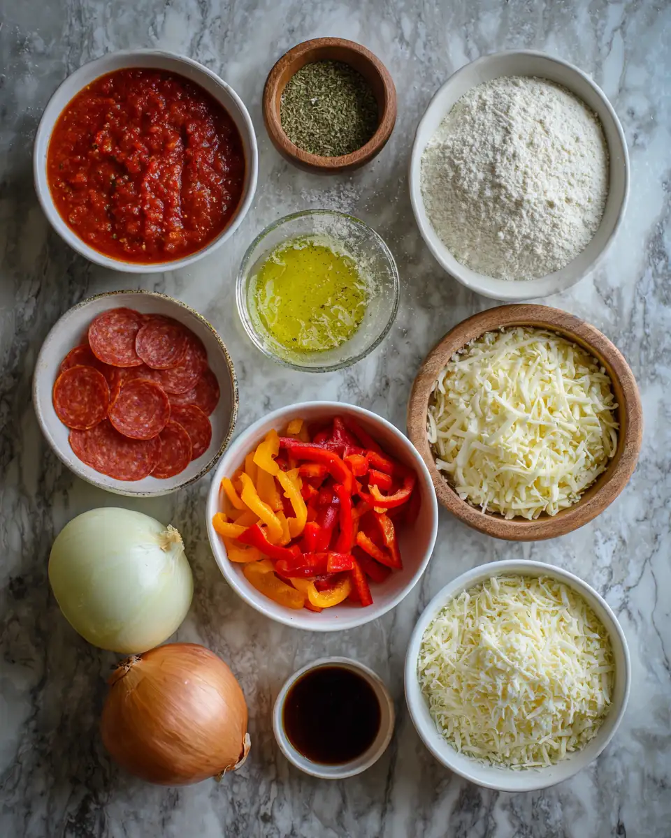 Ingredients for The Ultimate School Pizza Recipe Kids Will Love to Make and Eat