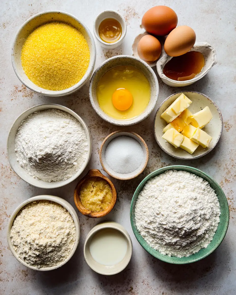 Ingredients for Irresistible Southern-Style Honey Butter Cornbread Poppers That Will Steal the Show